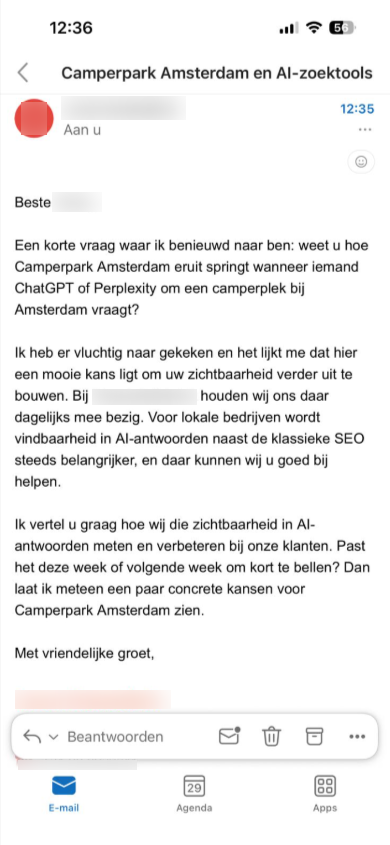 AI scam mail